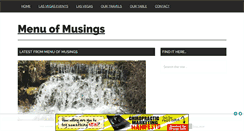 Desktop Screenshot of menuofmusings.com